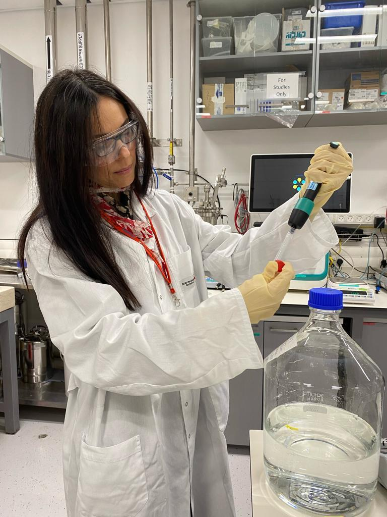 Emma conducting research